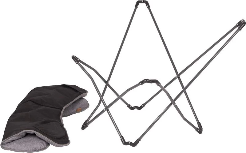 Bo-Camp Urban Outdoor Redbridge Vlinderstoel - Antraciet 5 Bo-Camp Urban Outdoor Redbridge Vlinderstoel - Antraciet - Afbeelding 5