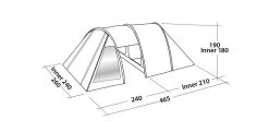 Easy Camp Galaxy 400 Rustic Green Tunneltent - 4 Personen 15 Easy Camp Galaxy 400 Rustic Green Tunneltent - 4 Personen -Kortingswinkel voor outdoorartikelen 120391 galaxy 400 rustic green drawing perspective2