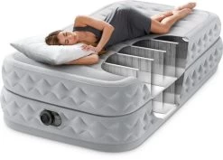 Intex Supreme Air Flow Luchtbed - Eenpersoons - Ingebouwde Elektrische Pomp -Kortingswinkel voor outdoorartikelen 1320 1900 64488 inuse 2023 300