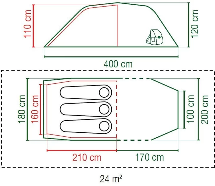 Coleman Laramie Blackout Tunneltent - 2 Persoons 9 Coleman Laramie Blackout Tunneltent - 2 Persoons - Afbeelding 9