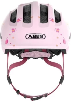 Abus Smiley 3.0 Kinderfietshelm - Rose Princess -Kortingswinkel voor outdoorartikelen 1900 1335 672514 smiley 3.0 rose princess front cmyk 2