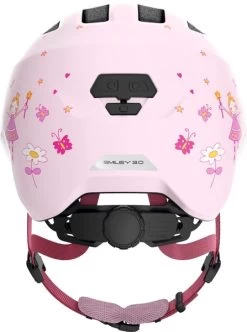 Abus Smiley 3.0 Kinderfietshelm - Rose Princess -Kortingswinkel voor outdoorartikelen 1900 1415 672514 smiley 3.0 rose princess rear cmyk