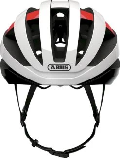Abus Viantor Racefietshelm - Wit/Rood -Kortingswinkel voor outdoorartikelen 1900 1446 78152 viantor blaze red front 3