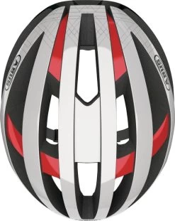 Abus Viantor Racefietshelm - Wit/Rood -Kortingswinkel voor outdoorartikelen 1900 1507 78152 viantor blaze red top 3