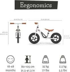 Chillafish Charlie Loopfiets - Zilver -Kortingswinkel voor outdoorartikelen 1900 1900 hes cpch01sil