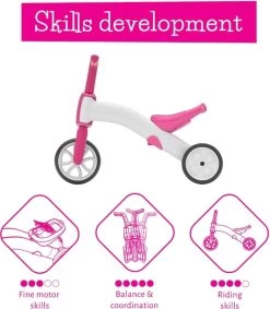 Chillafish Bunzi Loopfiets - Roze -Kortingswinkel voor outdoorartikelen 1900 1900 hks cpbn02 pin