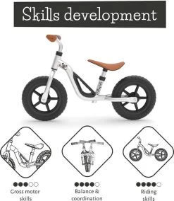 Chillafish Charlie Loopfiets - Zilver -Kortingswinkel voor outdoorartikelen 1900 1900 hks cpch01 sil