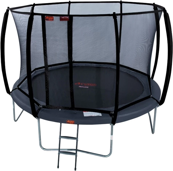 Avyna Pro-Line Trampoline Met Net En Ladder - Ø365 Cm - Grijs 2 Avyna Pro-Line Trampoline Met Net En Ladder - Ø365 Cm - Grijs - Afbeelding 2