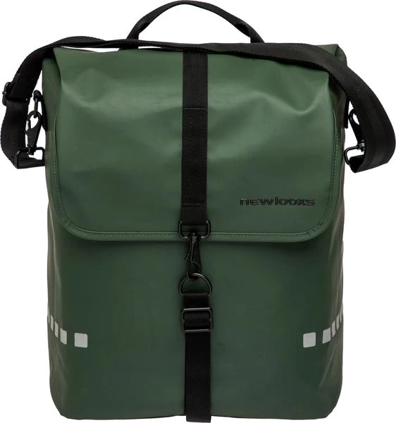 New Looxs Odense Enkele Fietstas - 17,5 Liter - Groen 1 New Looxs Odense Enkele Fietstas - 17,5 Liter - Groen