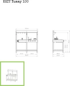 EXIT TOYS EXIT Yummy 100 Houten Speelkeuken Buiten 11 EXIT TOYS EXIT Yummy 100 Houten Speelkeuken Buiten -Kortingswinkel voor outdoorartikelen 51.10.10.00 3