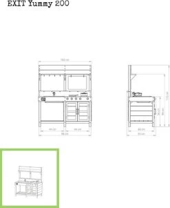 EXIT TOYS EXIT Yummy 200 Houten Speelkeuken Buiten -Kortingswinkel voor outdoorartikelen 51.10.20.00 3