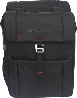 New Looxs Vigo Dubbele Fietstas - 37 Liter - Zwart