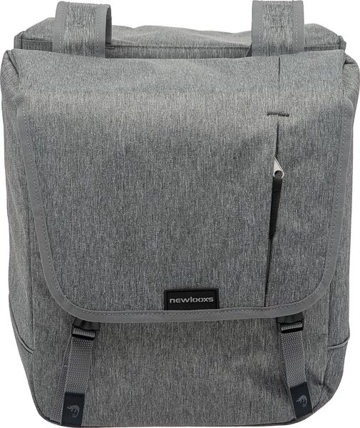 New Looxs Nova Dubbele Fietstas - 32 Liter - Grijs 1 New Looxs Nova Dubbele Fietstas - 32 Liter - Grijs