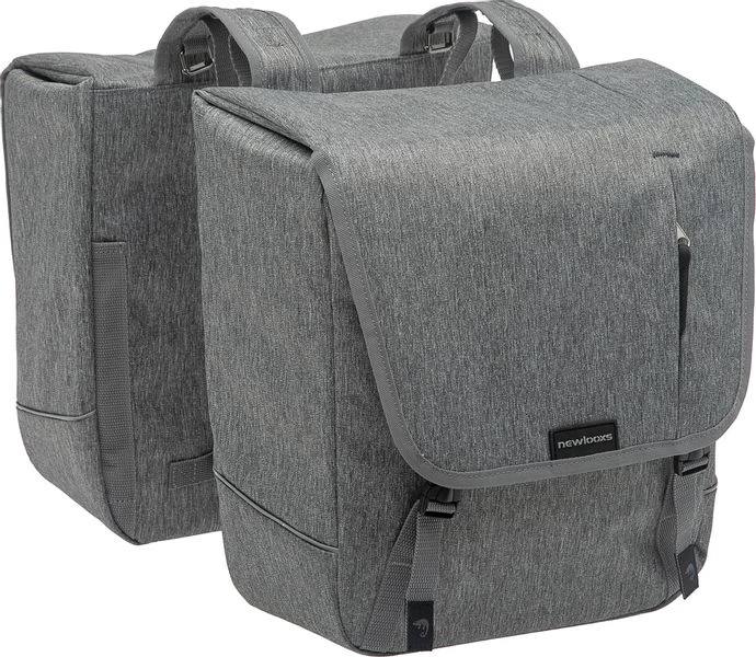 New Looxs Nova Dubbele Fietstas - 32 Liter - Grijs 2 New Looxs Nova Dubbele Fietstas - 32 Liter - Grijs - Afbeelding 2