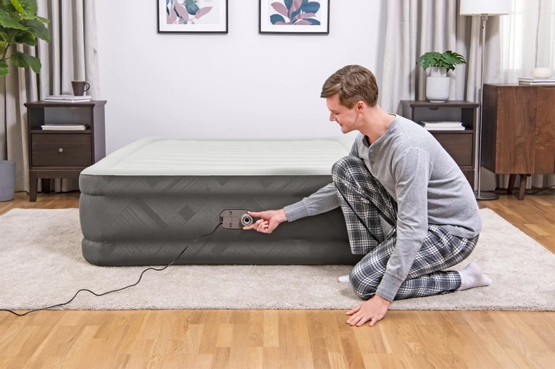 Bestway Fortech Tough Guard Luchtbed - Queensize - Ingebouwde Elektrische Pomp 10 Bestway Fortech Tough Guard Luchtbed - Queensize - Ingebouwde Elektrische Pomp - Afbeelding 10