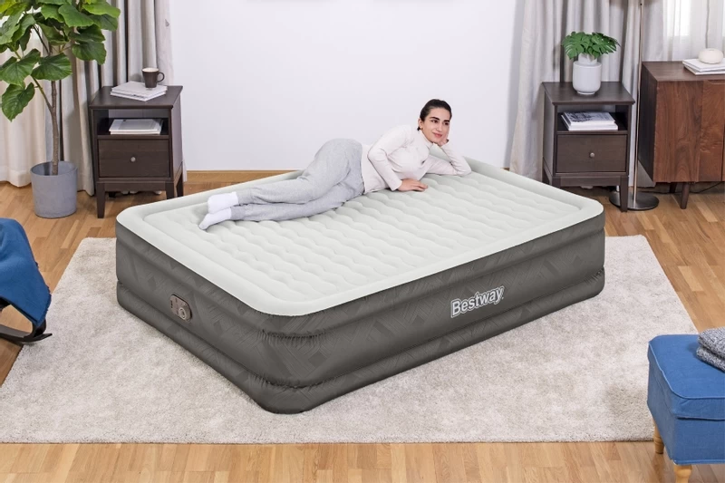 Bestway Fortech Tough Guard Luchtbed - Queensize - Ingebouwde Elektrische Pomp 9 Bestway Fortech Tough Guard Luchtbed - Queensize - Ingebouwde Elektrische Pomp - Afbeelding 9