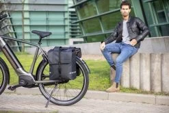 New Looxs Odense Dubbele Fietstas - 39 Liter - Groen -Kortingswinkel voor outdoorartikelen 799 1200 new looxs dubbele fietstas odense double 39l black
