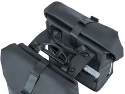 Basil SoHo MIK Dubbele Fietstas - 41 Liter - Zwart -Kortingswinkel voor outdoorartikelen 801 1200 basil soho nordlicht mik dubbele fietstas 41 liter 3