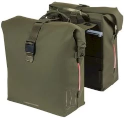 Basil SoHo MIK Dubbele Fietstas - 41 Liter - Donkergroen -Kortingswinkel voor outdoorartikelen 860 1200 basil dubbele fietstas soho nordlicht mik 41l mosg 1 1