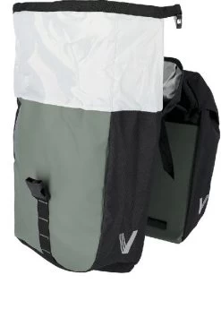 XLC V-light Active Dubbele Fietstas - 34 Liter - Zwart/groen -Kortingswinkel voor outdoorartikelen 900 1043 250 17 02016 detailbild 4