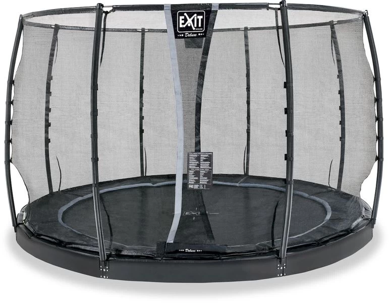 EXIT TOYS Exit Dynamic Flatground Trampoline Met Net - Ø 305 Cm - Zwart 1 EXIT TOYS Exit Dynamic Flatground Trampoline Met Net - Ø 305 Cm - Zwart