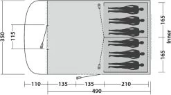 Easy Camp Palmdale 600 Tunneltent - 6 Persoons -Kortingswinkel voor outdoorartikelen 900 1322 d1c7c481 31f5 427b 8016 677c10476fce 1280x960