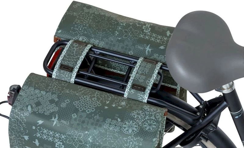 Basil Boheme Dubbele Fietstas - 35 Liter - Groen 7 Basil Boheme Dubbele Fietstas - 35 Liter - Groen - Afbeelding 7