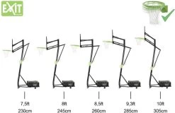 EXIT TOYS EXIT Galaxy Verplaatsbaar Basketbalpaal Met Dunkring -Kortingswinkel voor outdoorartikelen 900 1350 exit 46 05 11 00 int 11