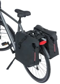 Basil SoHo MIK Dubbele Fietstas - 41 Liter - Zwart -Kortingswinkel voor outdoorartikelen 900 601 basil soho nordlicht mik dubbele fietstas 41 liter 6