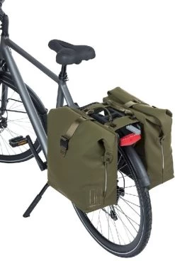Basil SoHo MIK Dubbele Fietstas - 41 Liter - Donkergroen -Kortingswinkel voor outdoorartikelen 900 766 basil dubbele fietstas soho nordlicht mik 41l mosg 4