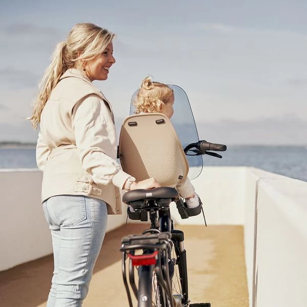 Urban Iki Fietsstoeltje Voor- Beige/zwart 4 Urban Iki Fietsstoeltje Voor- Beige/zwart - Afbeelding 4