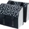 Basil Urban Load Dubbele Fietstas - 48/53 Liter - Zwart/Wit