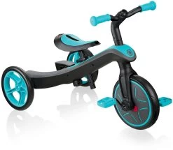 Globber Trike Explorer 2 In 1 Loopfiets - Zwart/turquoise
