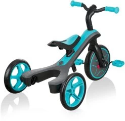 Globber Trike Explorer 2 In 1 Loopfiets - Zwart/turquoise -Kortingswinkel voor outdoorartikelen 900 900 explorer trike 2in1 3