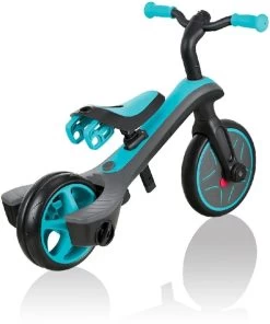 Globber Trike Explorer 2 In 1 Loopfiets - Zwart/turquoise -Kortingswinkel voor outdoorartikelen 900 900 explorer trike 2in1 4