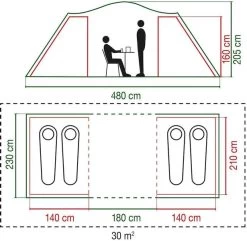 Coleman Spruce Falls 4 Vis-a-vis Tent - 4 Persoons 9 Coleman Spruce Falls 4 Vis-a-vis Tent - 4 Persoons -Kortingswinkel voor outdoorartikelen 900 917 spruce falls 7