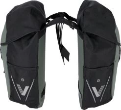 XLC V-light Active Dubbele Fietstas - 34 Liter - Zwart/groen -Kortingswinkel voor outdoorartikelen 900 982 250 17 02016 detailbild 2
