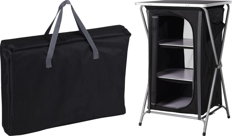 Redcliffs Campingkast - 3 Lagen - Zwart 1 Redcliffs Campingkast - 3 Lagen - Zwart