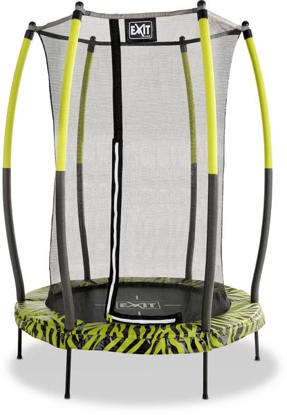 EXIT TOYS Exit Tiggy Junior 140 Cm Trampoline Met Net - Zwart/groen 1 EXIT TOYS Exit Tiggy Junior 140 Cm Trampoline Met Net - Zwart/groen