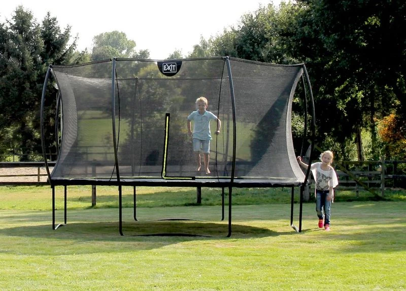 EXIT TOYS Exit Silhouette Trampoline Met Net - Ø 427 Cm - Zwart 11 EXIT TOYS Exit Silhouette Trampoline Met Net - Ø 427 Cm - Zwart - Afbeelding 11