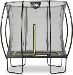 EXIT TOYS Exit Silhouette Trampoline Met Net - 214 X 153 Cm - Zwart