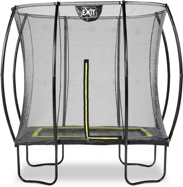 EXIT TOYS Exit Silhouette Trampoline Met Net - 214 X 153 Cm - Zwart 1 EXIT TOYS Exit Silhouette Trampoline Met Net - 214 X 153 Cm - Zwart