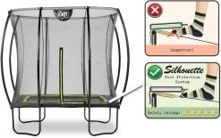 EXIT TOYS Exit Silhouette Trampoline Met Net - 214 X 153 Cm - Zwart 11 EXIT TOYS Exit Silhouette Trampoline Met Net - 214 X 153 Cm - Zwart -Kortingswinkel voor outdoorartikelen exit 12 93 57 00 int 4 resultaat