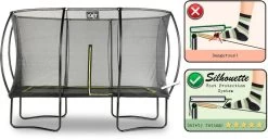 EXIT TOYS Exit Silhouette Trampoline Met Net - 366 X 244 Cm - Zwart -Kortingswinkel voor outdoorartikelen exit 12 93 82 00 int 4 resultaat