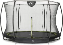 EXIT TOYS Exit Silhouette InGround Trampoline Met Net - Ø 305 Cm - Zwart