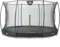 EXIT TOYS Exit Silhouette InGround Trampoline Met Net - Ø 366 Cm - Zwart