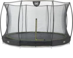 EXIT TOYS Exit Silhouette InGround Trampoline Met Net - Ø 427 Cm - Zwart