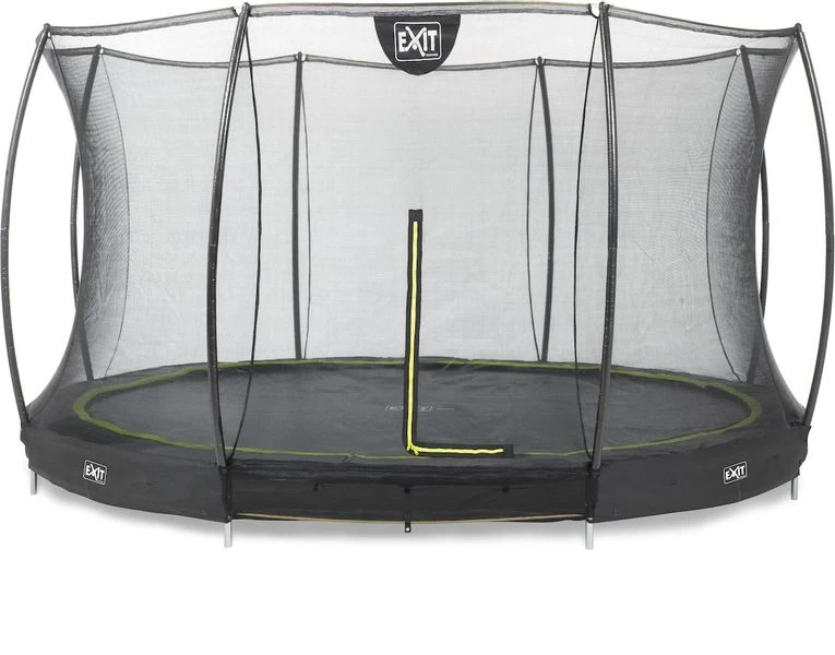 EXIT TOYS Exit Silhouette InGround Trampoline Met Net - Ø 427 Cm - Zwart 1 EXIT TOYS Exit Silhouette InGround Trampoline Met Net - Ø 427 Cm - Zwart