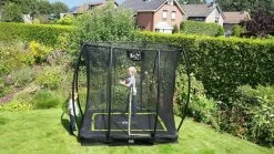 EXIT TOYS Exit Silhouette InGround Trampoline Met Net - 214 X 153 Cm - Zwart -Kortingswinkel voor outdoorartikelen exit 12 95 57 00 int 12 resultaat