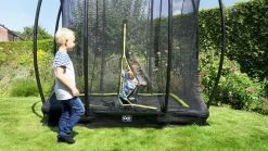 EXIT TOYS Exit Silhouette InGround Trampoline Met Net - 214 X 153 Cm - Zwart -Kortingswinkel voor outdoorartikelen exit 12 95 57 00 int 13 resultaat